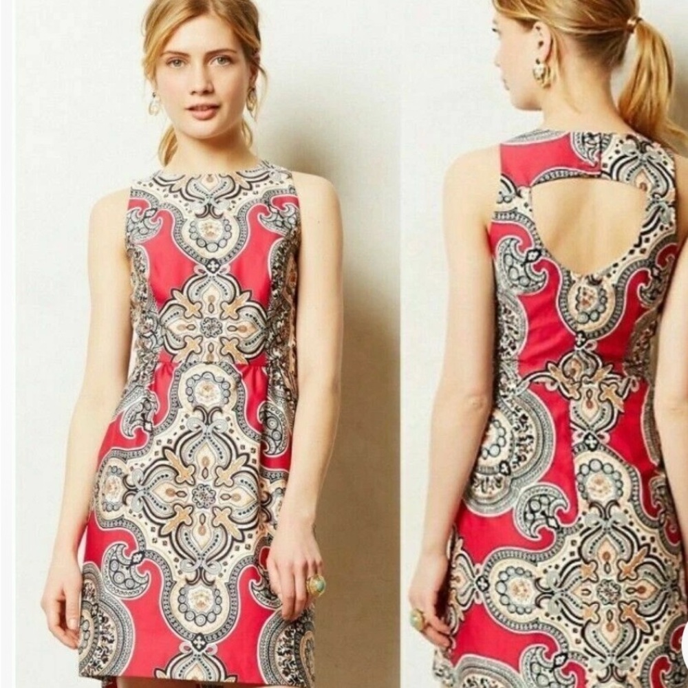 Moulinette Soeurs Geidi Paisley Print Sheath Dress - Size 2